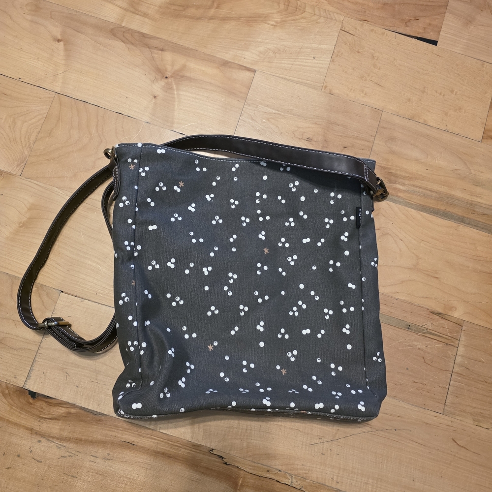 Stylish Gray and White Womens Bag
